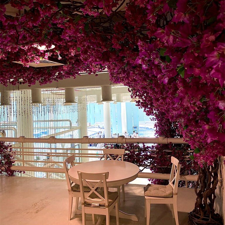 Artificial Flower Decorations in Commercial Spaces