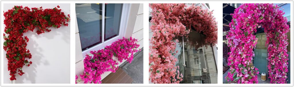 Decor with bougainvillea