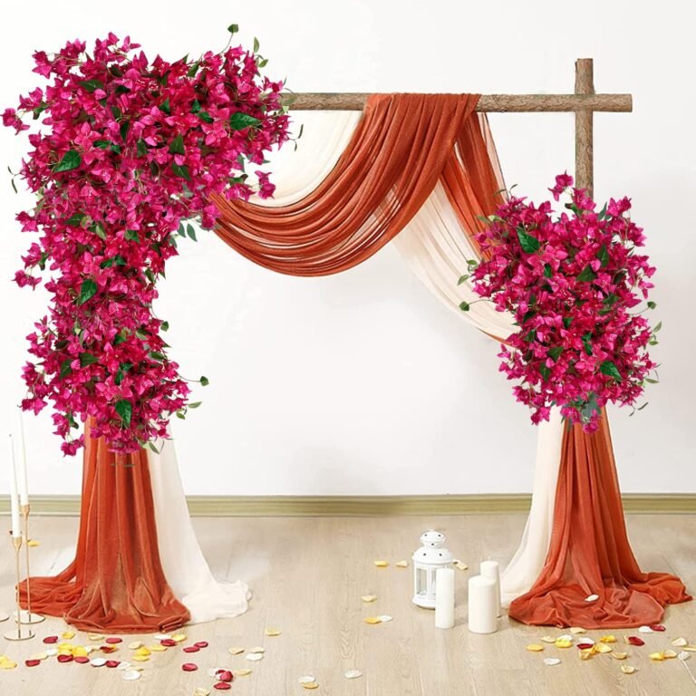 Wedding decor trend with silk flowers