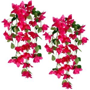 Short Artificial Hanging Flowers Vines - 29 Inch - Fuchsia - XT001
