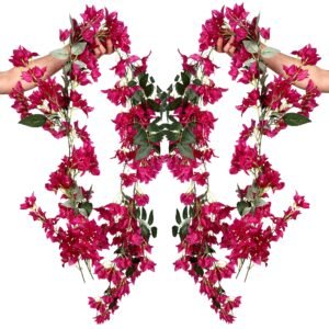 Long Artificial Bougainvillea Flowers Garland - 5.9Ft - Violet - CT003-10