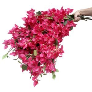 Silk Floral Stems Hanging Bougainvillea Vines - 31 inch - Fuchsia - 18001