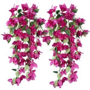 Short Artificial Hanging Flowers Vines - 29 Inch - Violet - XT002